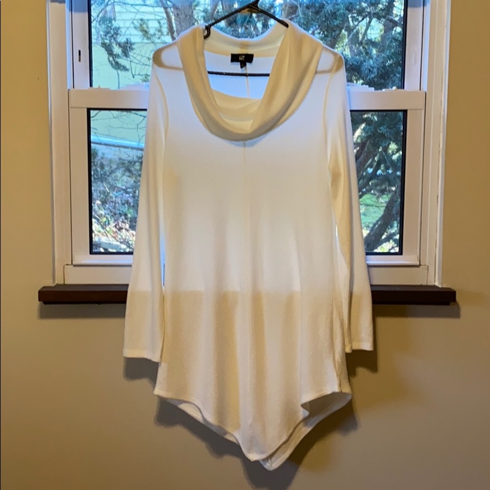 White Asymmetrical Tunic
